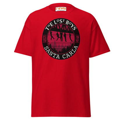 Lost Boys Santa Carla T-Shirt | Vintage Horror Movie Tee - Red - T-Shirts Online
