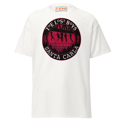 Lost Boys Santa Carla T-Shirt | Vintage Horror Movie Tee - White - T-Shirts Online
