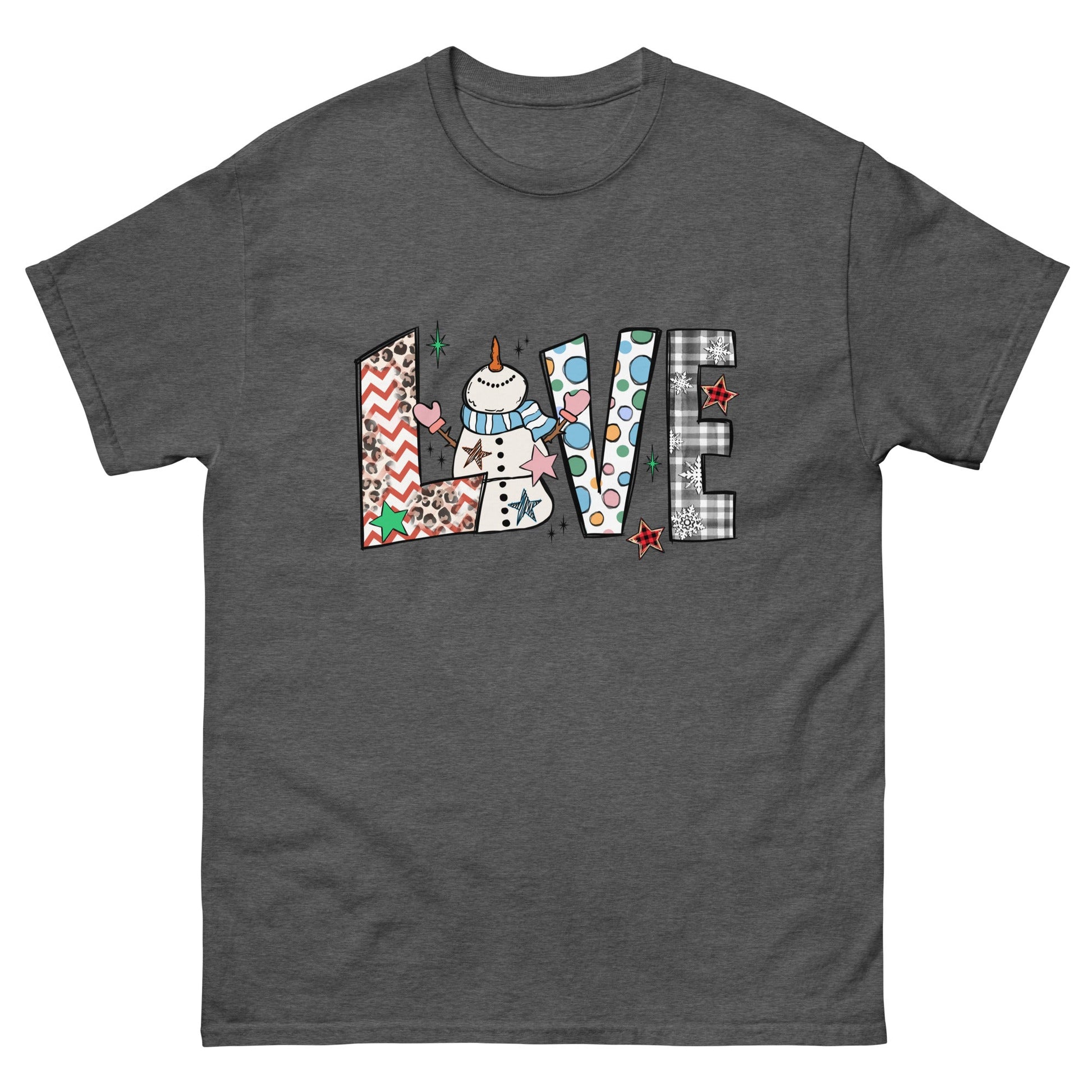 Love Christmas | Christmas T-Shirt - Dark Heather - T-Shirts Online