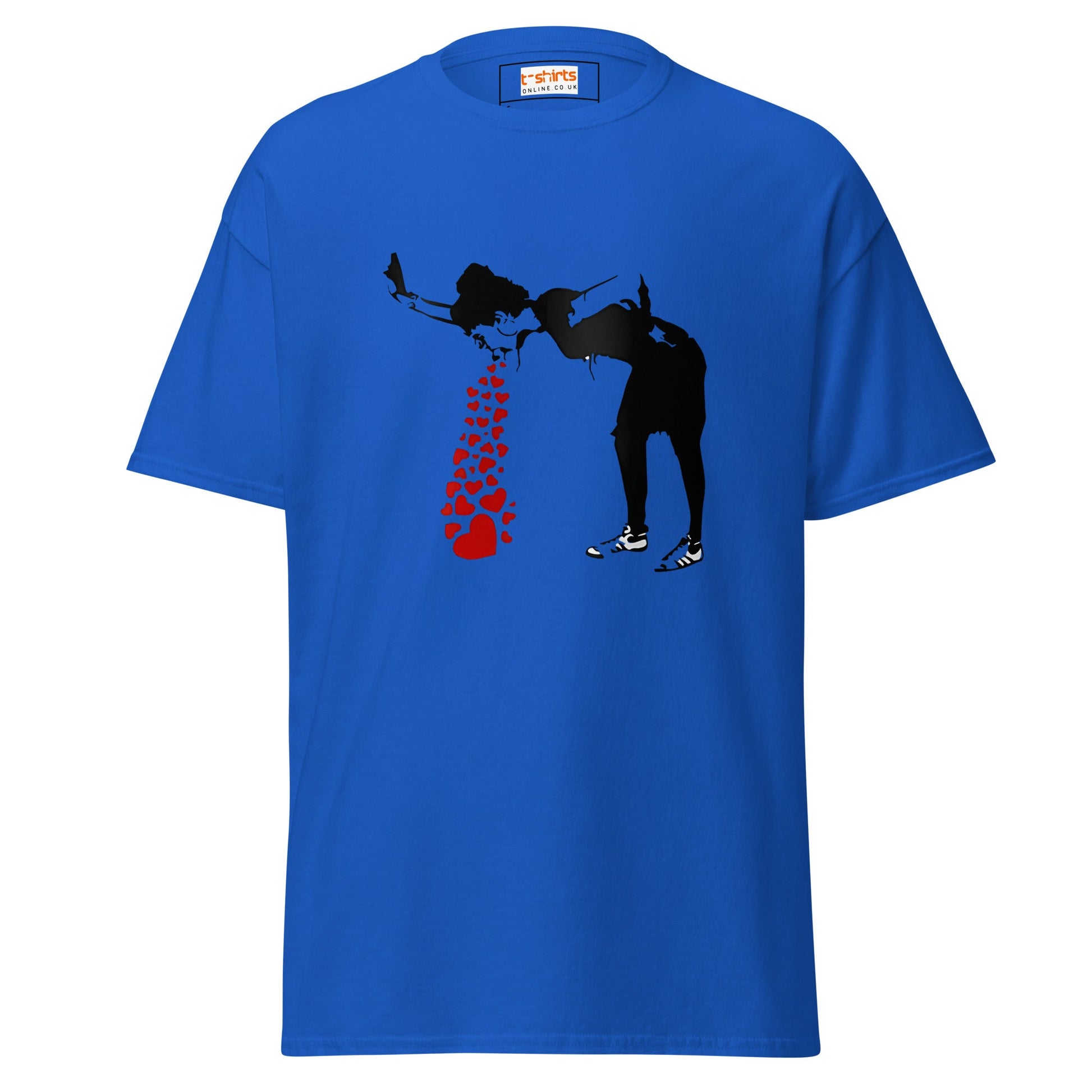 Love Hearts | Banksy Inspired T-Shirt - Royal - T-Shirts Online