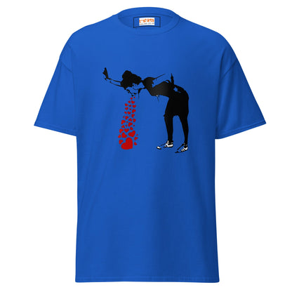 Love Hearts | Banksy Inspired T-Shirt - Royal - T-Shirts Online