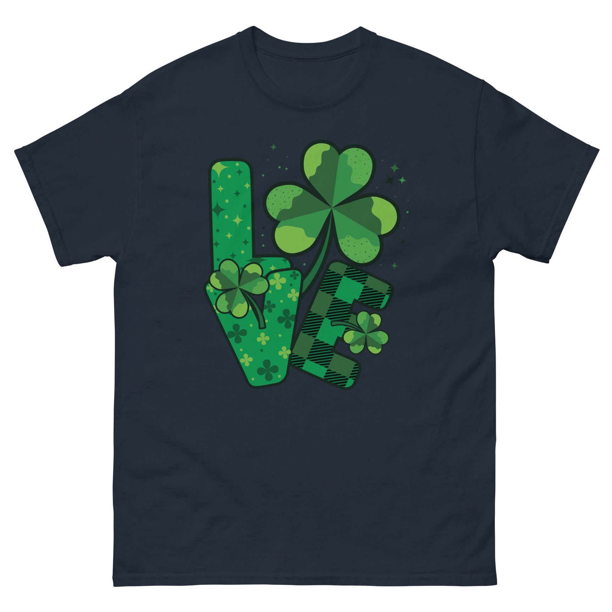 Love St Patricks Day | Paddys Day T-Shirt - Navy - T-Shirts Online