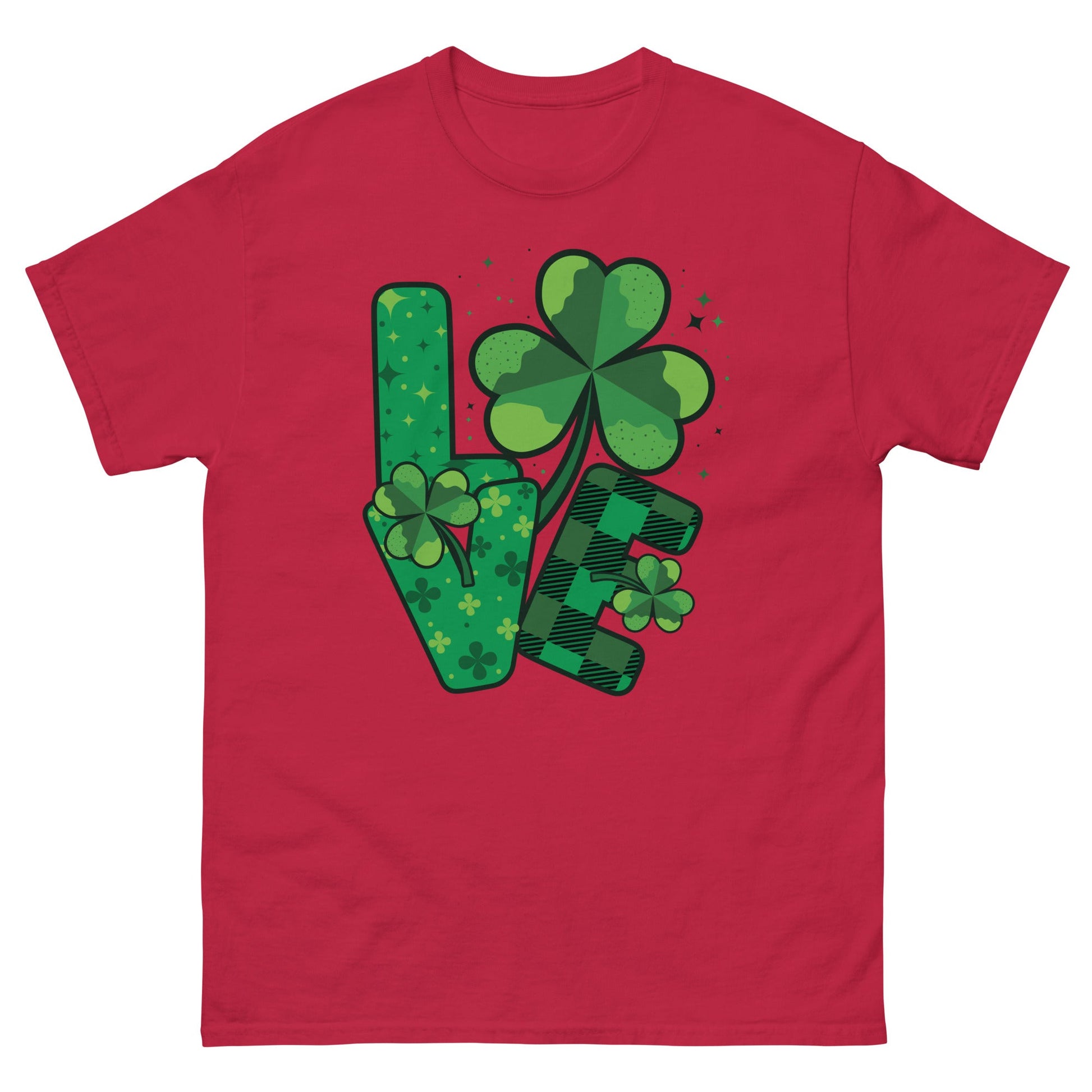 Love St Patricks Day | Paddys Day T-Shirt - Cardinal - T-Shirts Online