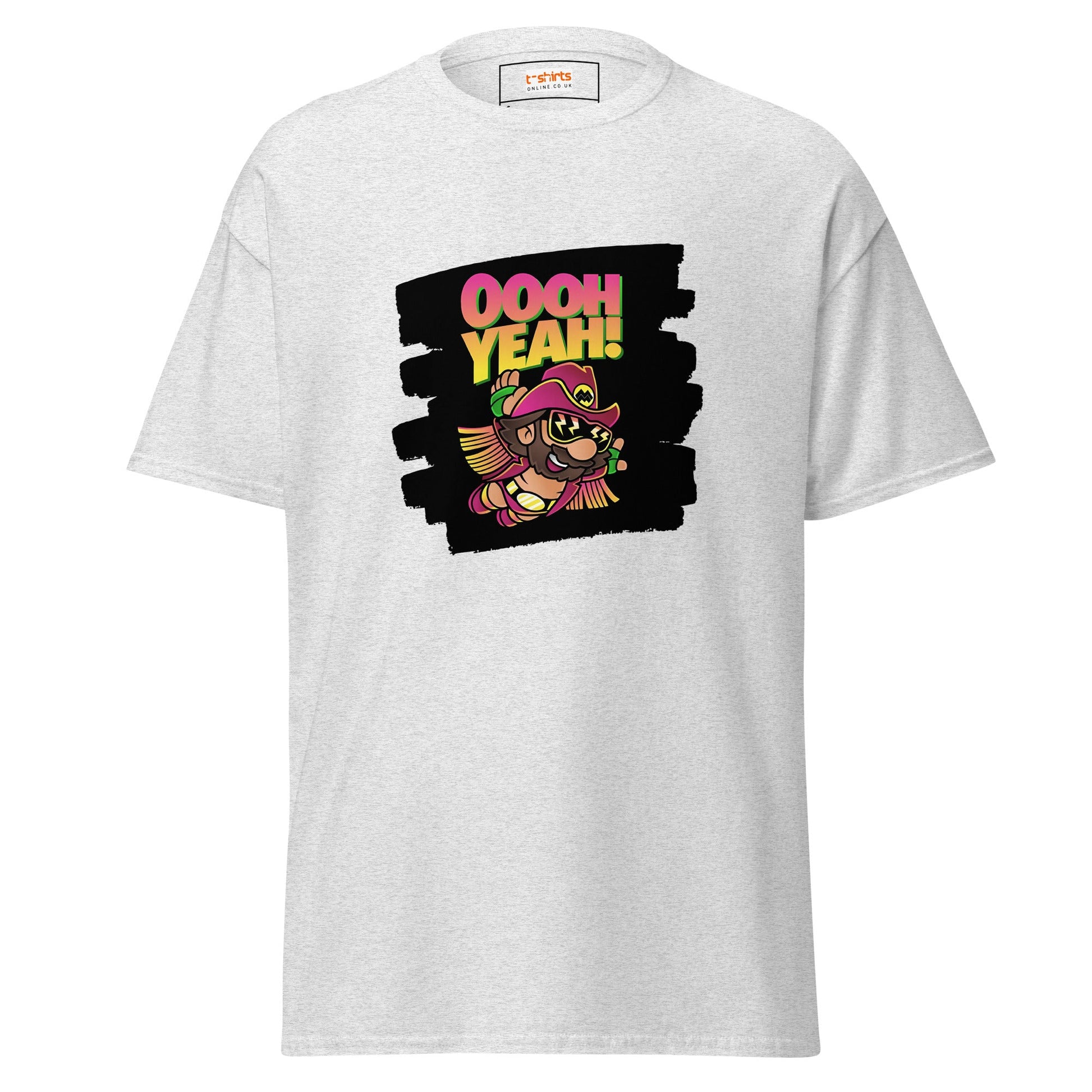 Macho Man | Mashup T-Shirt - Ash - T-Shirts Online