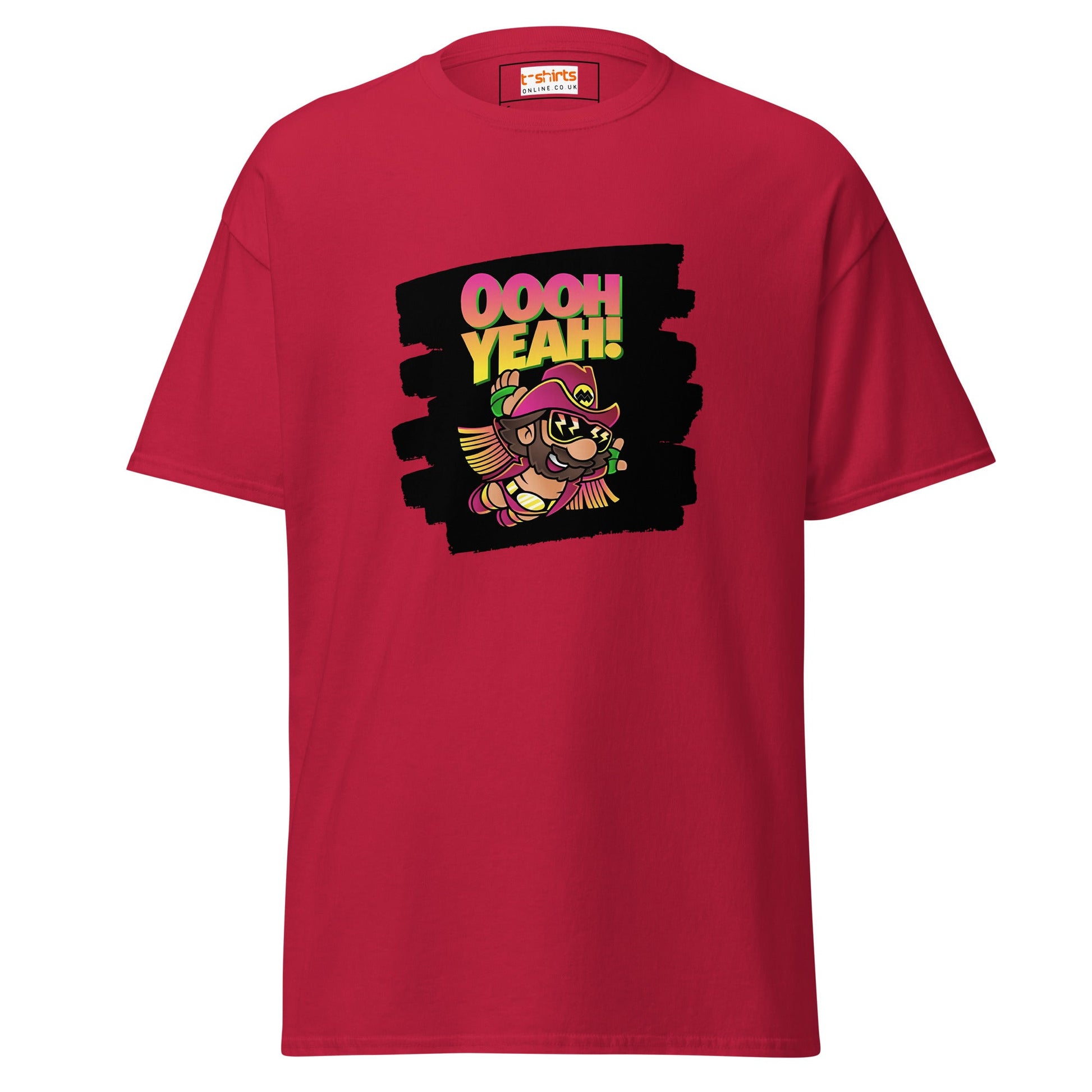 Macho Man | Mashup T-Shirt - Cardinal - T-Shirts Online