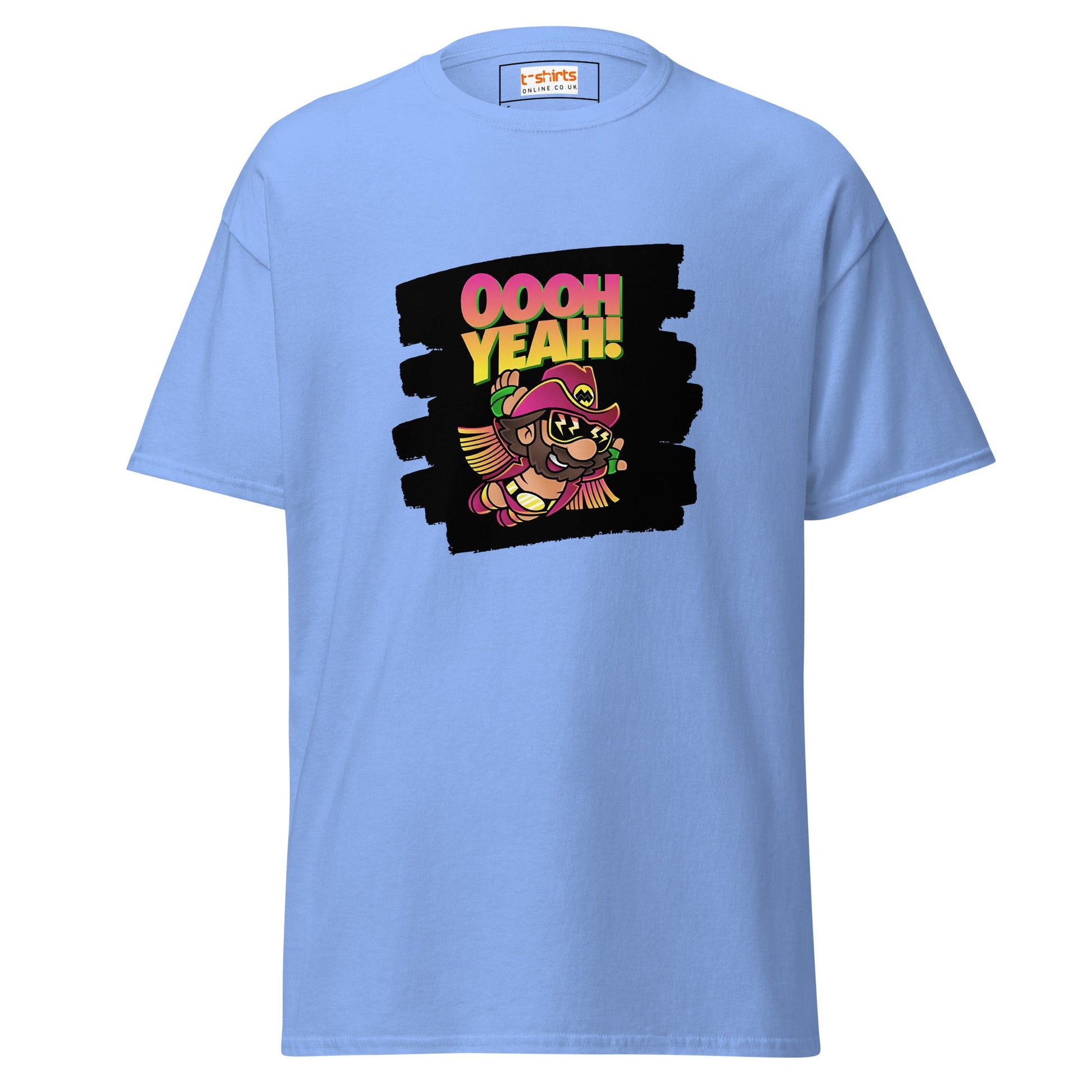 Macho Man | Mashup T-Shirt - Carolina Blue - T-Shirts Online
