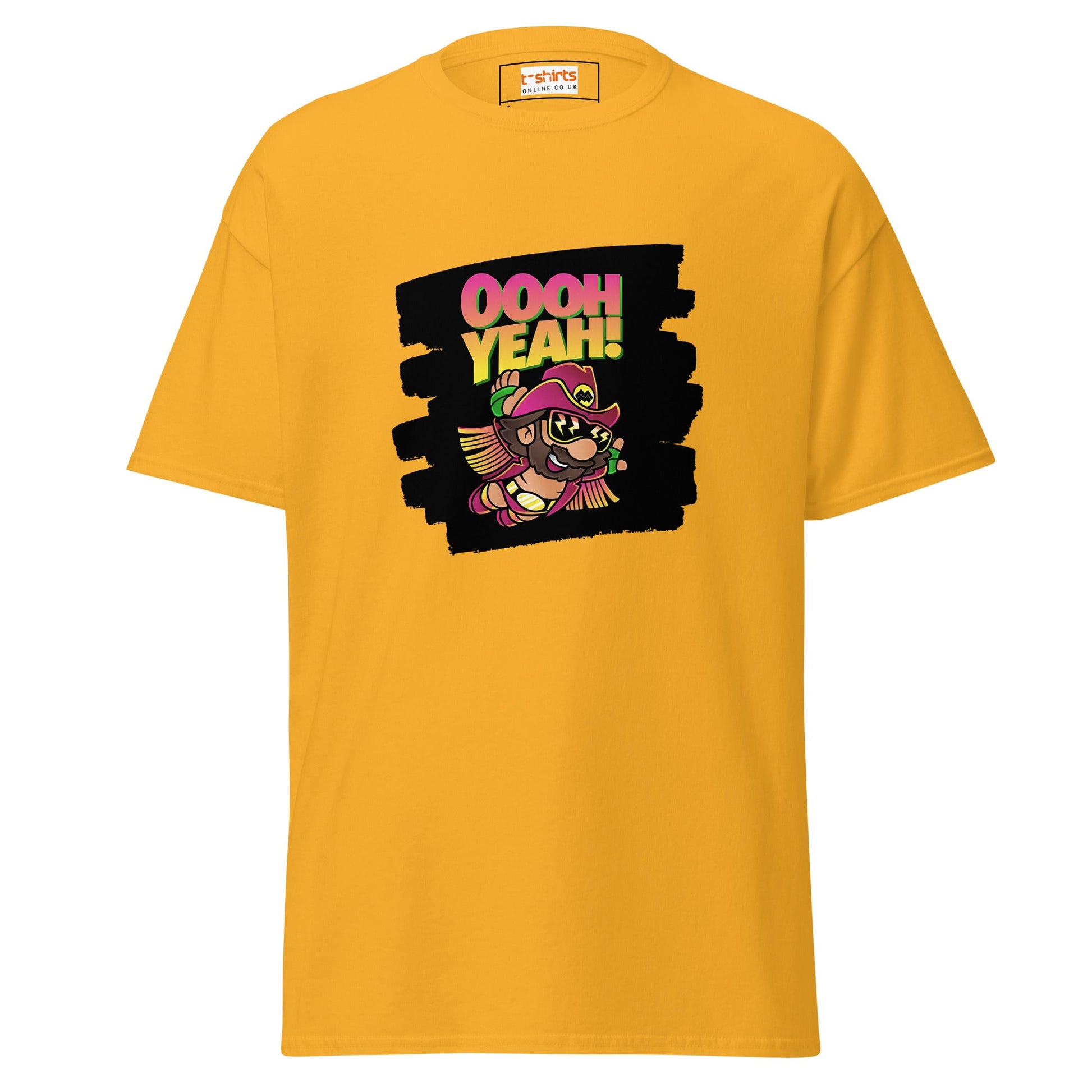 Macho Man | Mashup T-Shirt - Gold - T-Shirts Online