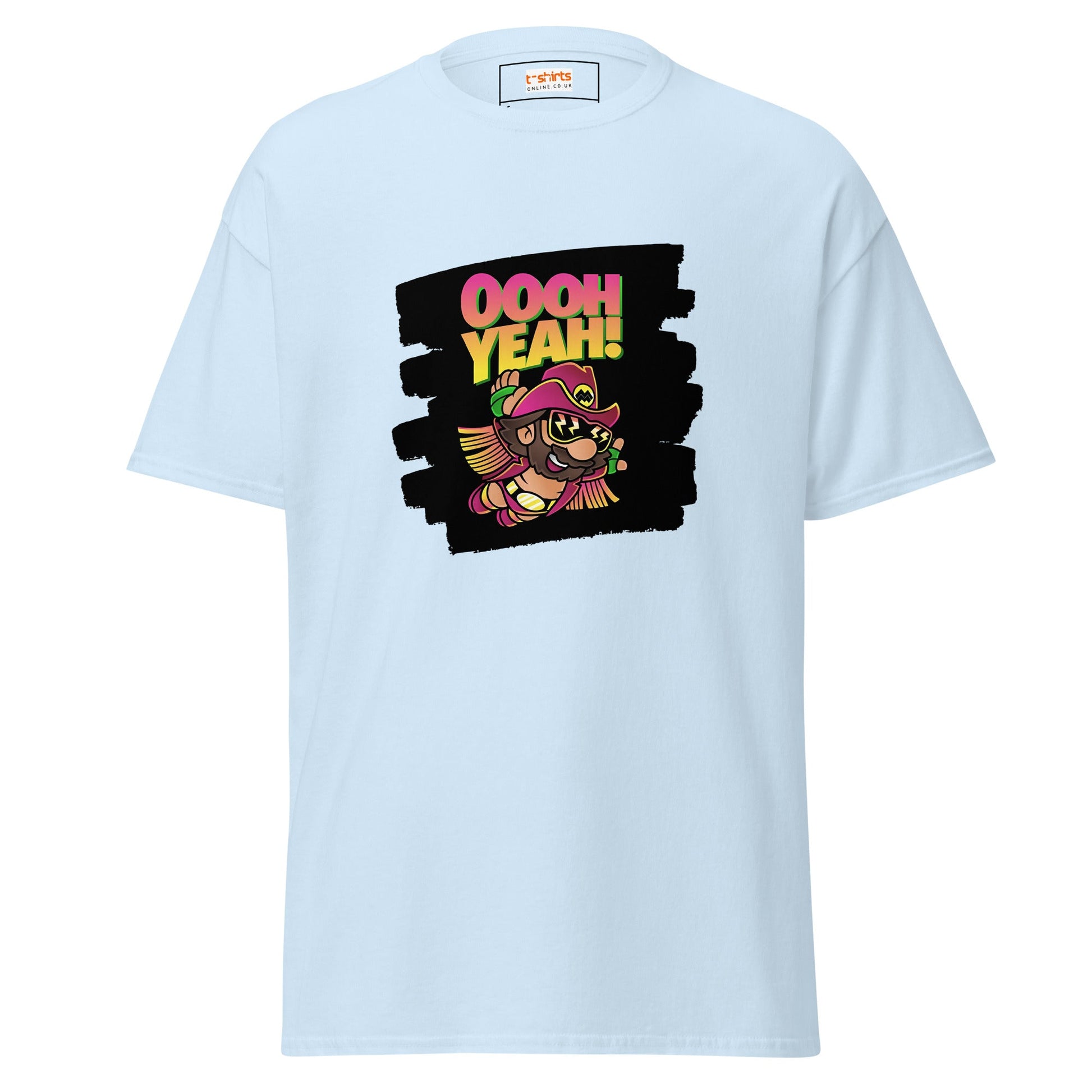 Macho Man | Mashup T-Shirt - Light Blue - T-Shirts Online