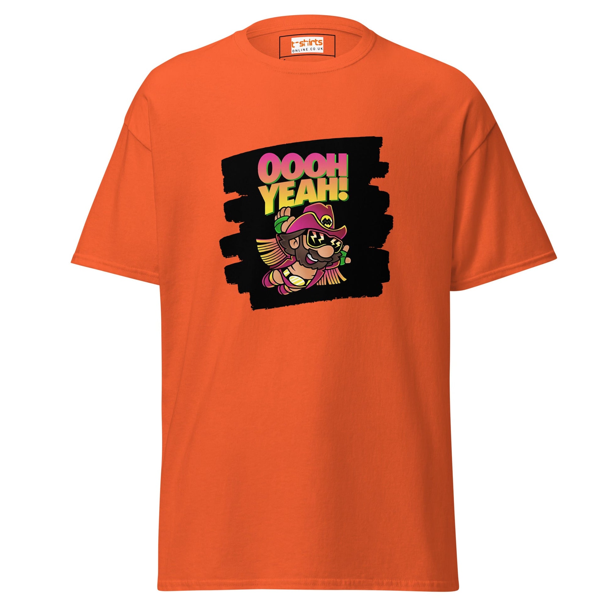 Macho Man | Mashup T-Shirt - Orange - T-Shirts Online