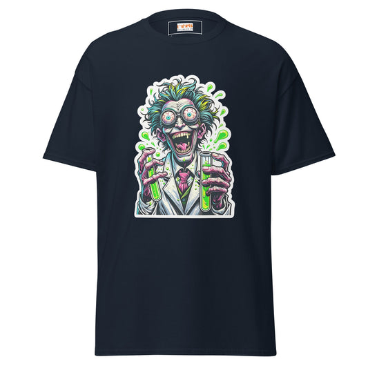 Mad Scientist | Men's Graphic T-Shirt - Navy - T-Shirts Online