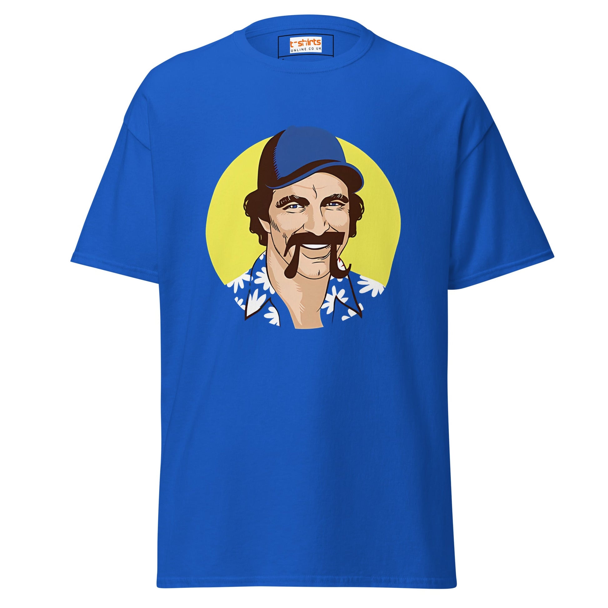 Magnum PI | TV Parody T-Shirt - Royal - T-Shirts Online