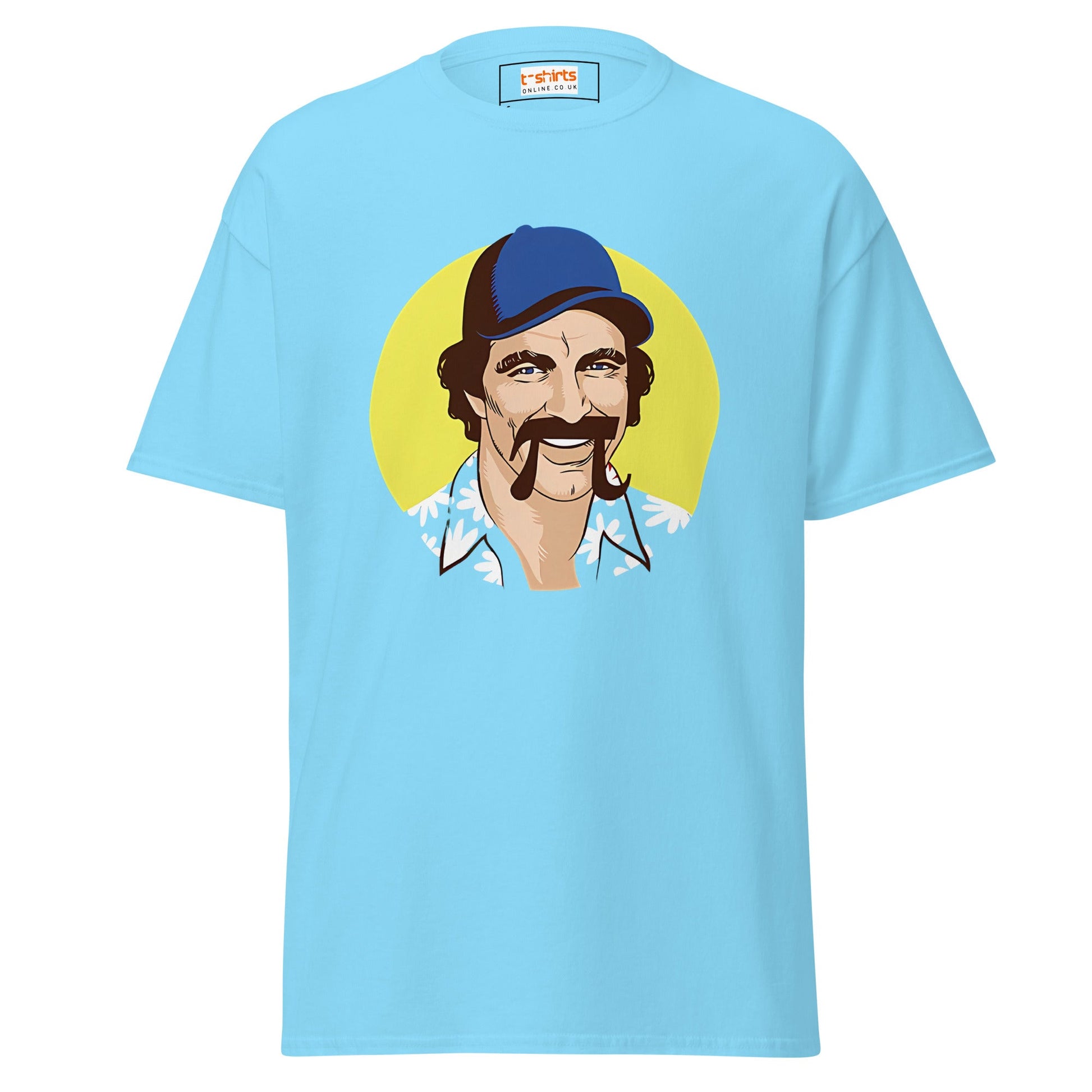 Magnum PI | TV Parody T-Shirt - Sky - T-Shirts Online