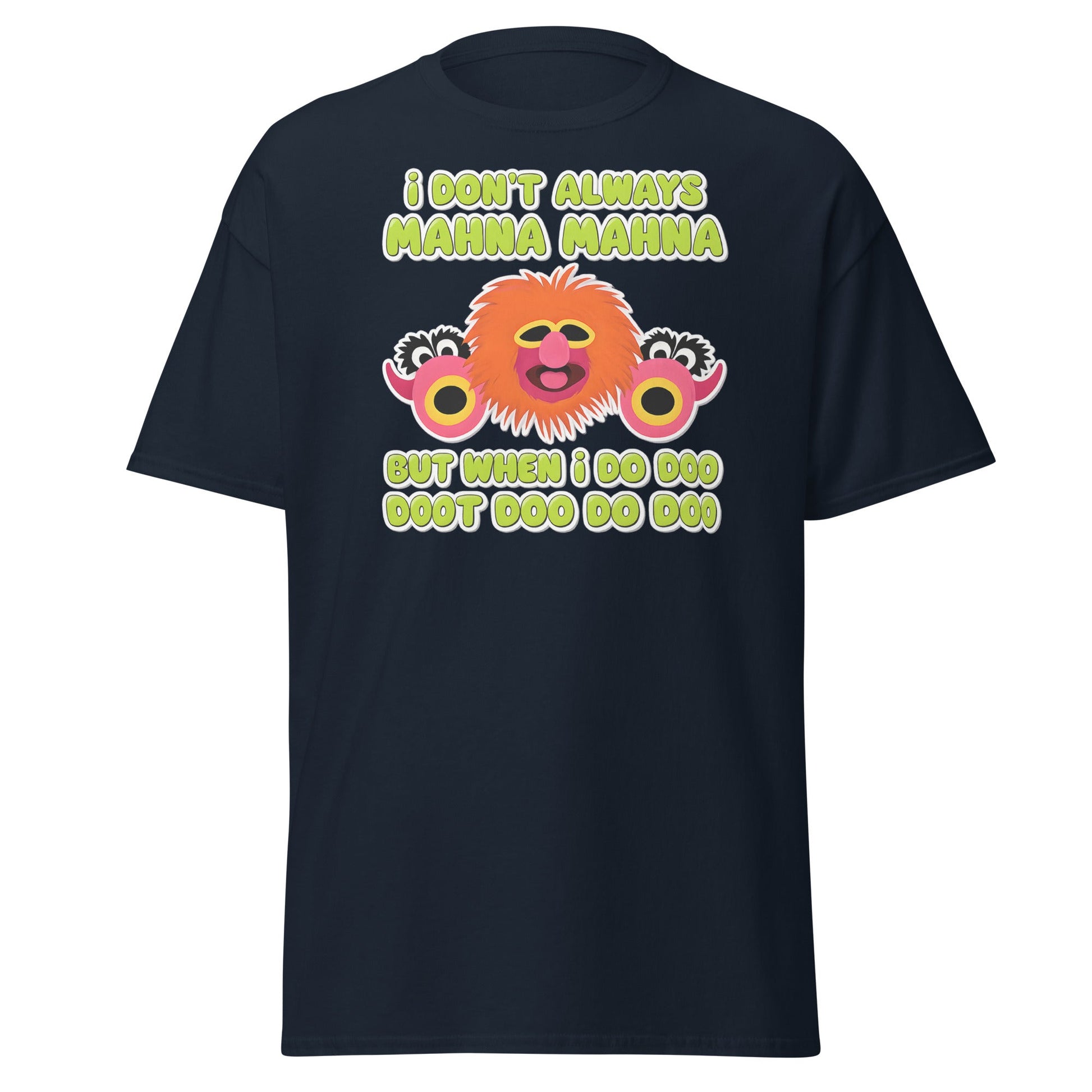 Mahna Mahna Funny Muppet Inspired T-Shirt - Doo Doot Doo - Navy - T-Shirts Online