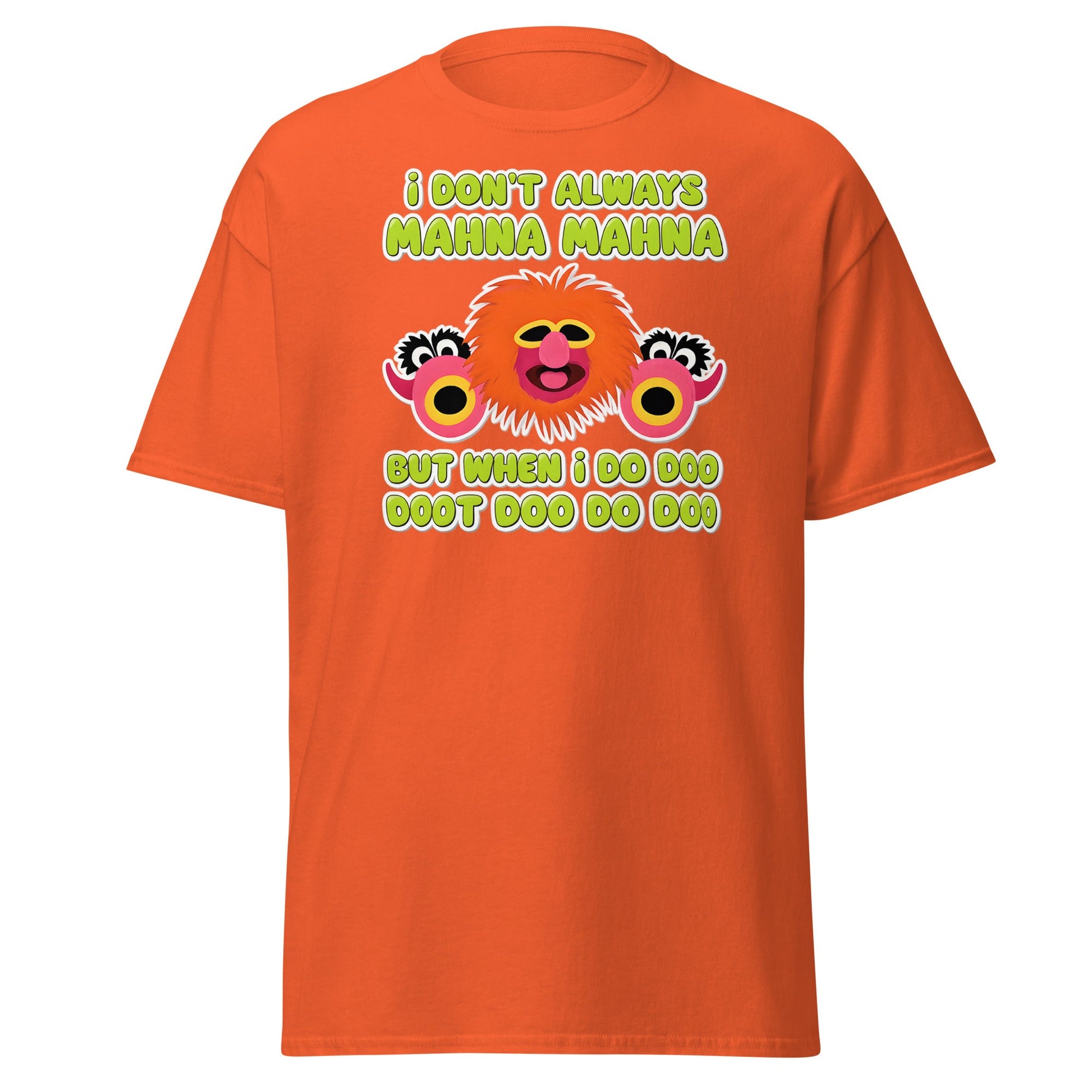 Mahna Mahna Funny Muppet Inspired T-Shirt - Doo Doot Doo - Orange - T-Shirts Online