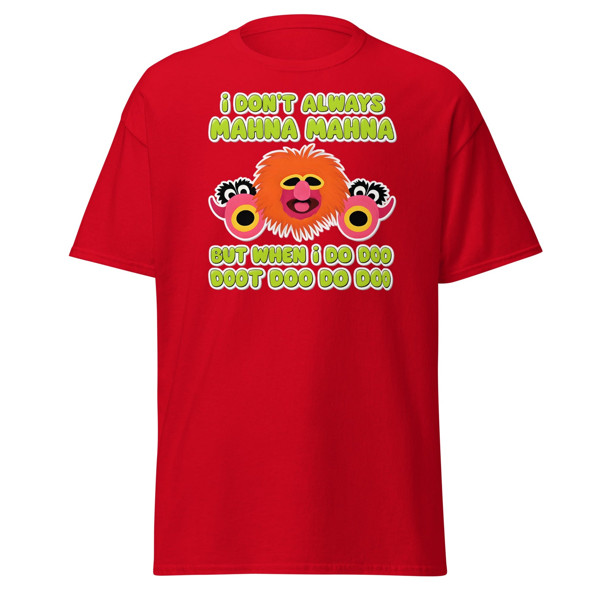 Mahna Mahna Funny Muppet Inspired T-Shirt - Doo Doot Doo - Red - T-Shirts Online