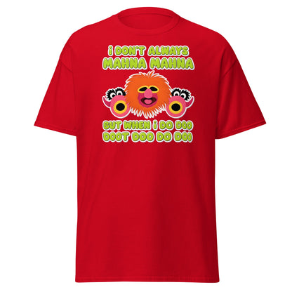 Mahna Mahna Funny Muppet Inspired T-Shirt - Doo Doot Doo - Red - T-Shirts Online