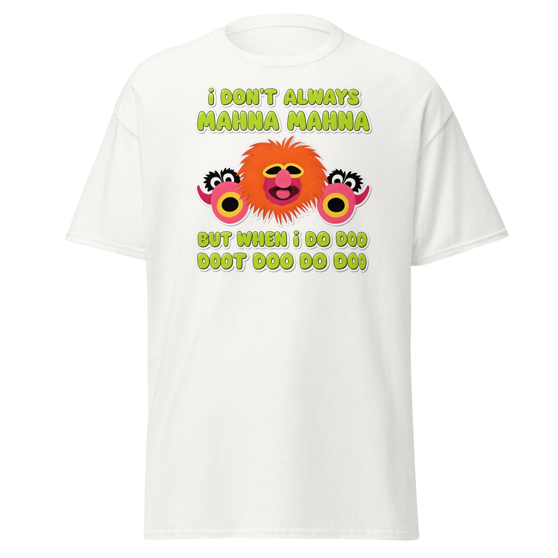 Mahna Mahna Funny Muppet Inspired T-Shirt - Doo Doot Doo - White - T-Shirts Online