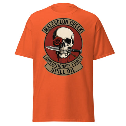 Malevelon Creek Expedition Force T-Shirt - Spill Oil Tee - Orange - T-Shirts Online
