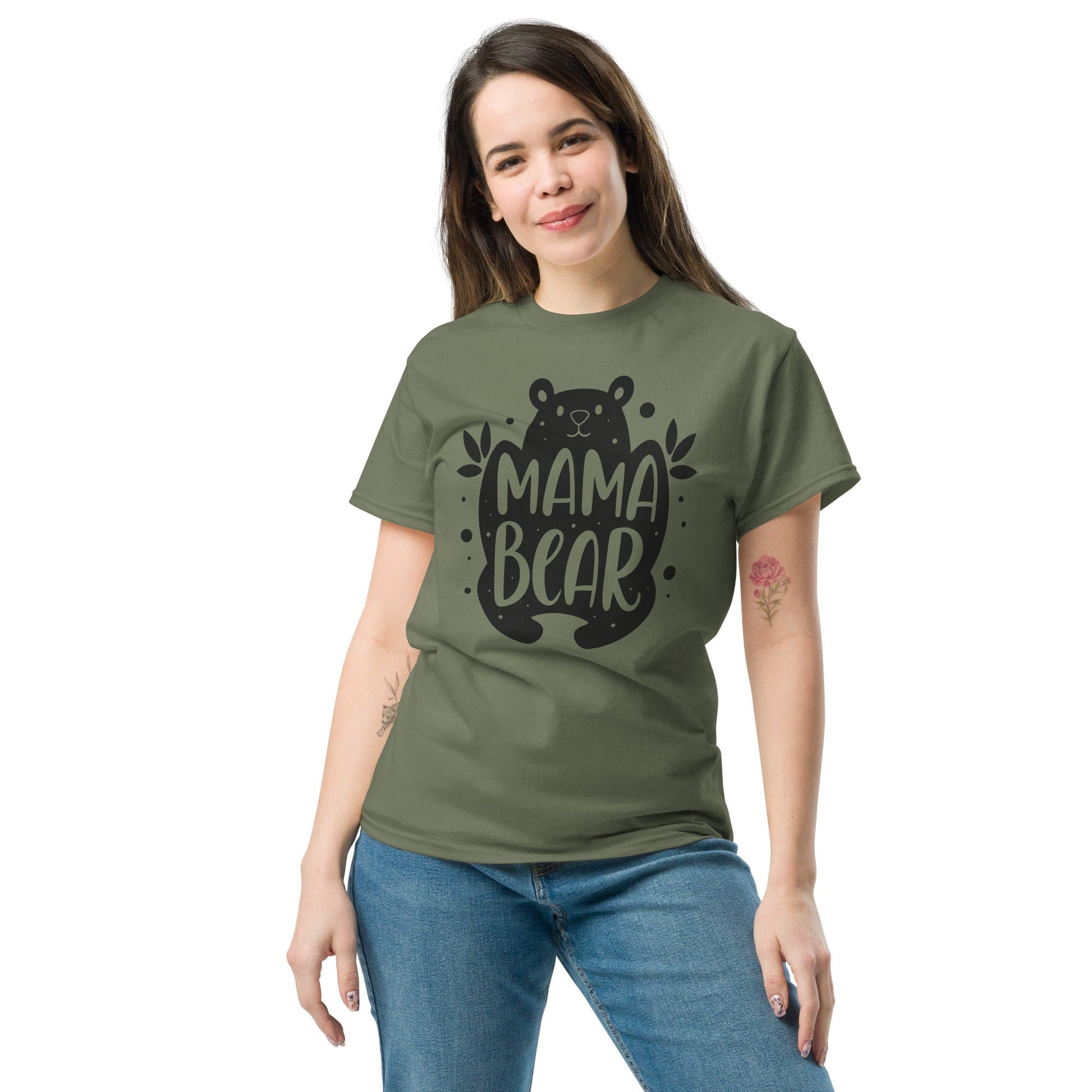 Mama Bear | Mother's Day T-Shirt - Cardinal - T-Shirts Online