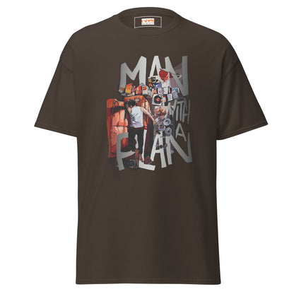 Man with a Plan | Men's Funny T Shirt - Dark Chocolate - T-Shirts Online