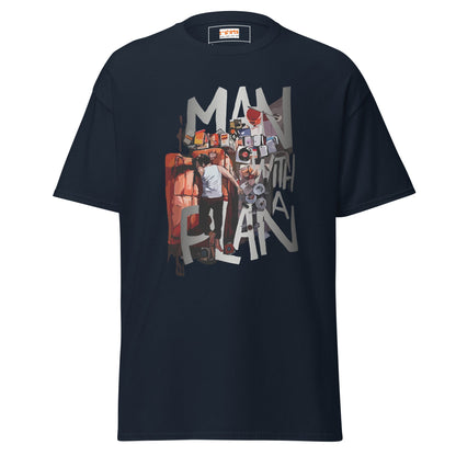 Man with a Plan | Men's Funny T Shirt - Navy - T-Shirts Online