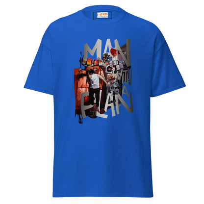 Man with a Plan | Men's Funny T Shirt - Royal - T-Shirts Online