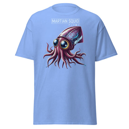 Martian Squid T-Shirt | Cyberpunk Alien Sci - Fi Tee - Carolina Blue - T-Shirts Online