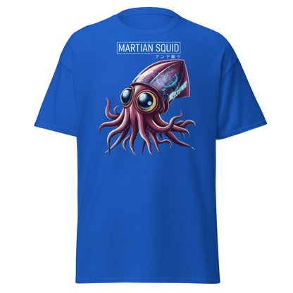 Martian Squid T-Shirt | Cyberpunk Alien Sci - Fi Tee - Royal - T-Shirts Online