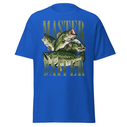 Master Baiter Fishing T-Shirt - Funny Bass Angler Tee - Royal - T-Shirts Online