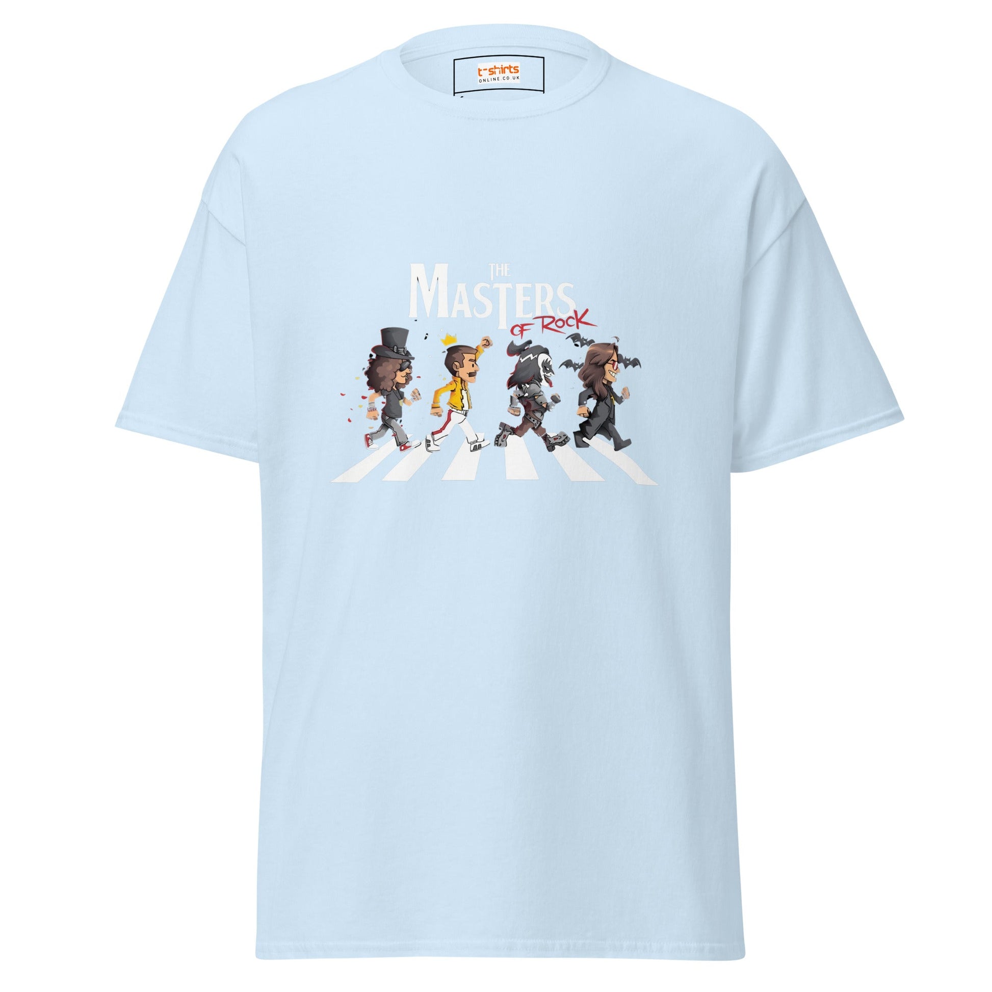 Masters of Rock | Music T-Shirt - Light Blue - T-Shirts Online