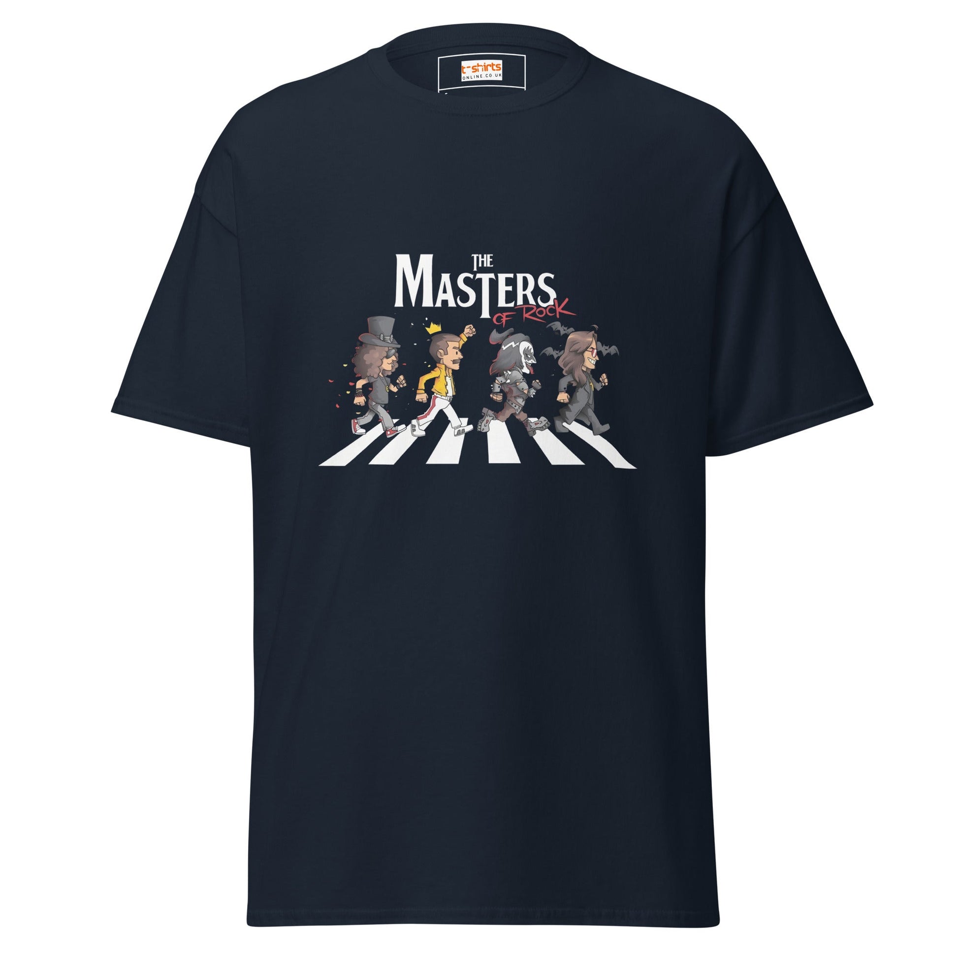 Masters of Rock | Music T-Shirt - Navy - T-Shirts Online