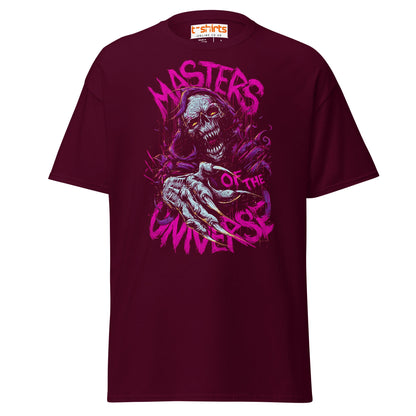 Masters of the Universe T-Shirt | Horror Skull Tee - Maroon - T-Shirts Online