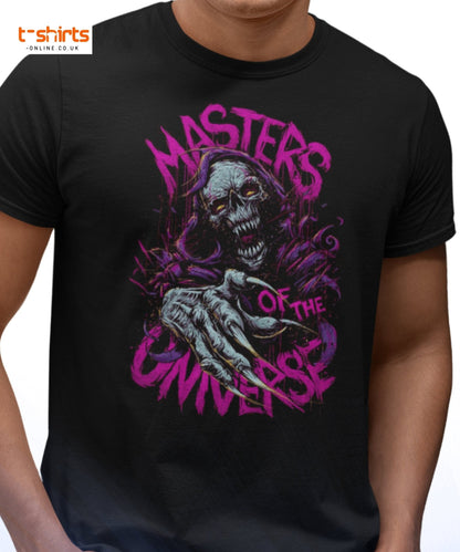 Masters of the Universe T-Shirt | Horror Skull Tee - Maroon - T-Shirts Online