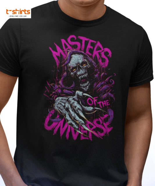 Masters of the Universe T-Shirt | Horror Skull Tee - Maroon - T-Shirts Online