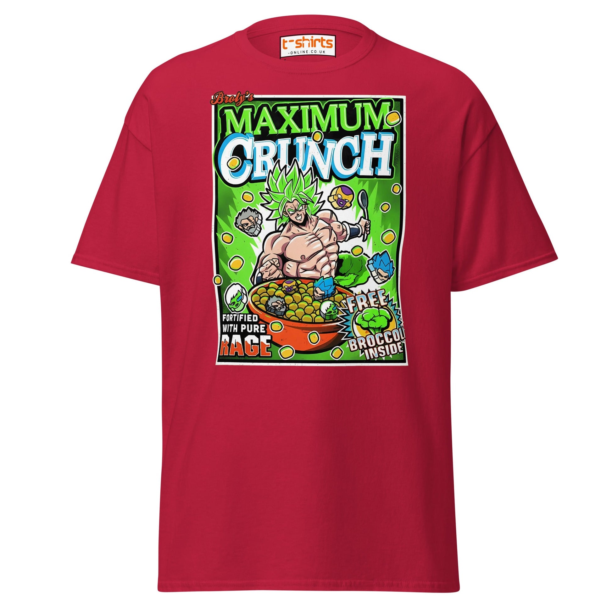 Maximum Crunch T-Shirt | Funny Anime Parody Tee - Cardinal - T-Shirts Online