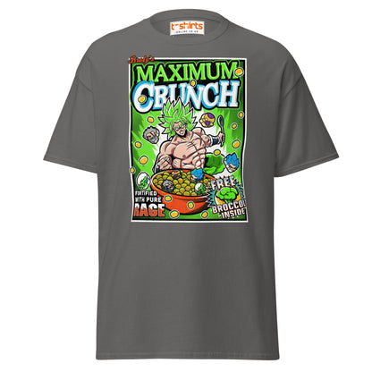 Maximum Crunch T-Shirt | Funny Anime Parody Tee - Charcoal - T-Shirts Online