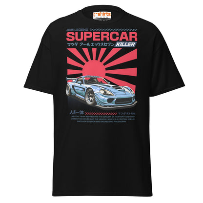 Mazda RX - 7 Supercar Killer T-Shirt - Black - T-Shirts Online