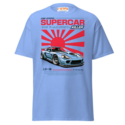 Mazda RX - 7 Supercar Killer T-Shirt - Carolina Blue - T-Shirts Online