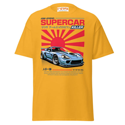 Mazda RX - 7 Supercar Killer T-Shirt - Gold - T-Shirts Online