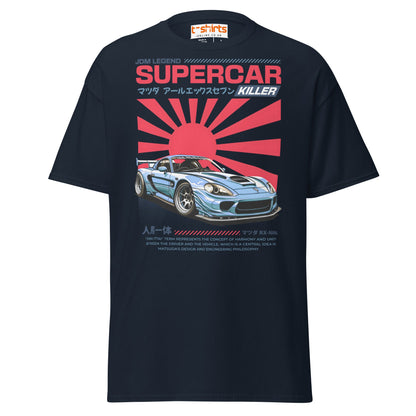 Mazda RX - 7 Supercar Killer T-Shirt - Navy - T-Shirts Online