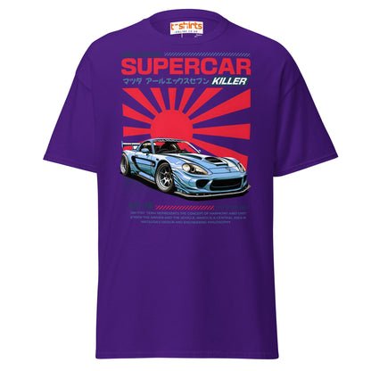 Mazda RX - 7 Supercar Killer T-Shirt - Purple - T-Shirts Online