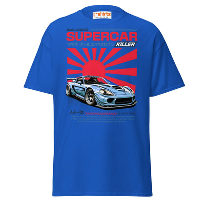 Mazda RX - 7 Supercar Killer T-Shirt - Royal - T-Shirts Online