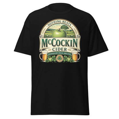 McCockin Cider Funny Irish Wordplay T-Shirt - Black - T-Shirts Online
