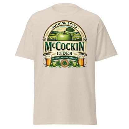 McCockin Cider Funny Irish Wordplay T-Shirt - Natural - T-Shirts Online