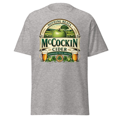 McCockin Cider Funny Irish Wordplay T-Shirt - Sport Grey - T-Shirts Online