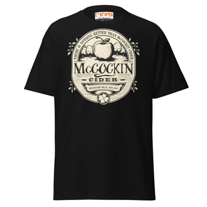 McCockin Cider T-Shirt | Funny Irish Pub Parody Tee - Black - T-Shirts Online