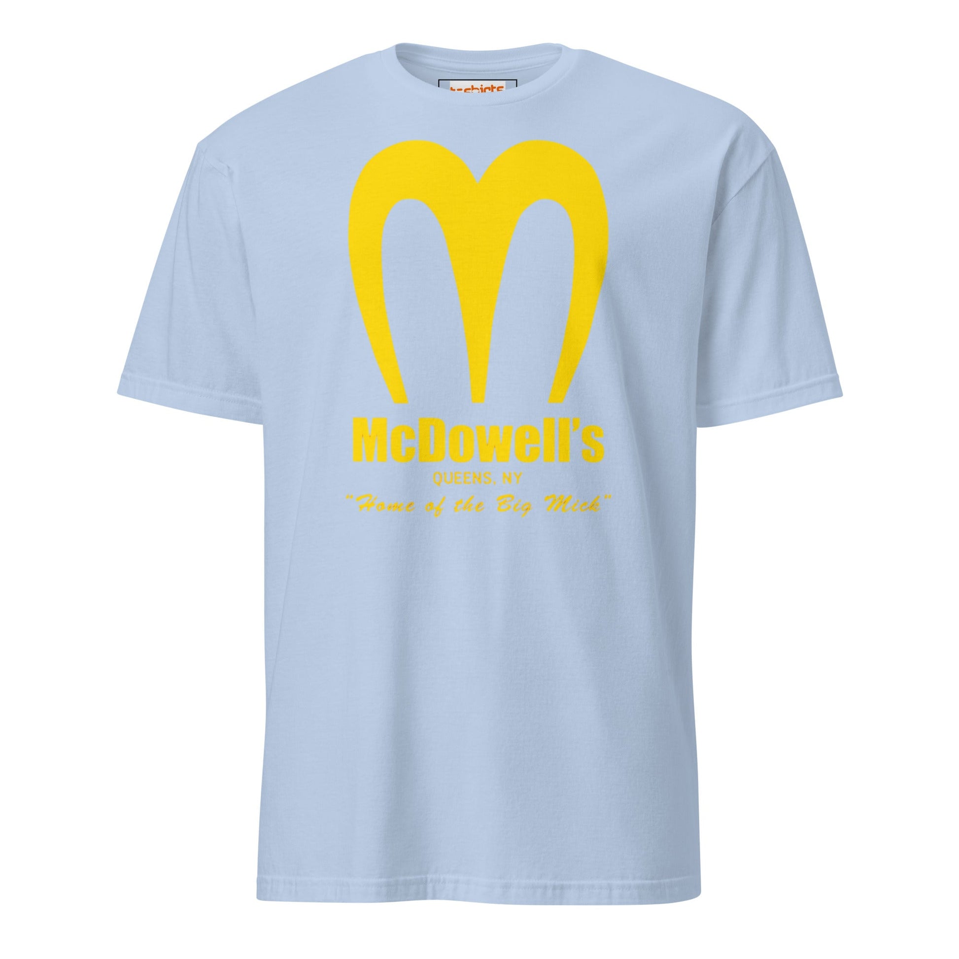McDowell's T-Shirt | Coming to America Tee - Light Blue - T-Shirts Online