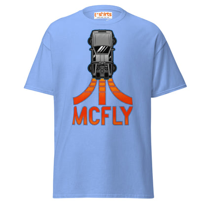 McFly T-Shirt | Retro Time Travel Parody Tee - Carolina Blue - T-Shirts Online