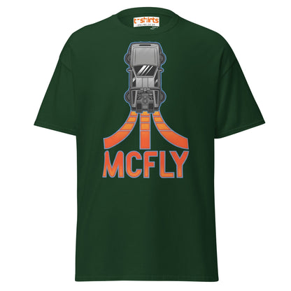 McFly T-Shirt | Retro Time Travel Parody Tee - Forest Green - T-Shirts Online