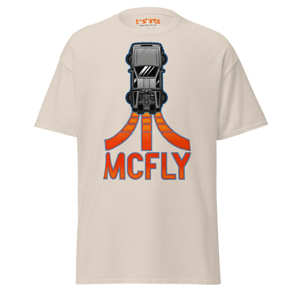 McFly T-Shirt | Retro Time Travel Parody Tee - Natural - T-Shirts Online